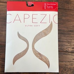CAPEZIO TRANS BODYTIGHT W/CLEAR ADJUSTABLE STRAPS S/M COLOR CAR(caramel)